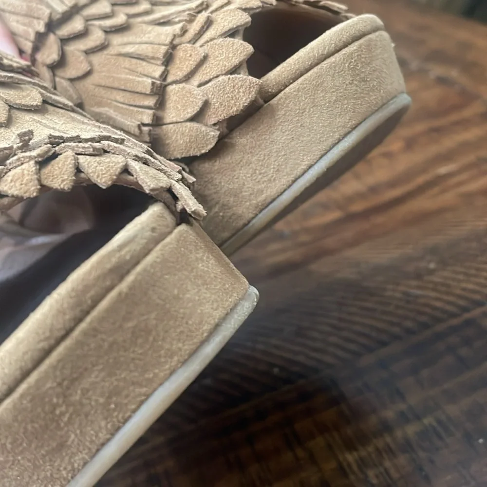 LUCKY BRAND Jeena Fringe Suede Wedges - Picture 14 of 16